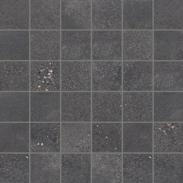 Area 51 Black 2x2 Matte 12x12 Porcelain Mosaic
