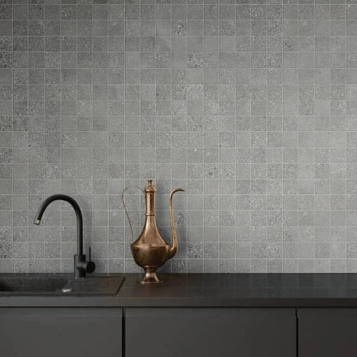Area 51 Steel 12x12 2x2 Matte Porcelain Mosaic