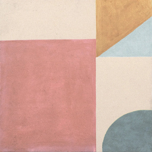 Art Multicolor 8x8 Glazed Porcelain Tile