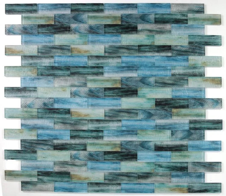 Art Wood Forest 11.75x11.75 Glass Mosaic
