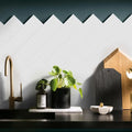 Arte White 1x1 Beak Glossy Ceramic Trim