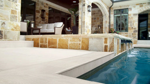 Arterra Caldera Blanca 13x24 Matte Porcelain Pool Coping