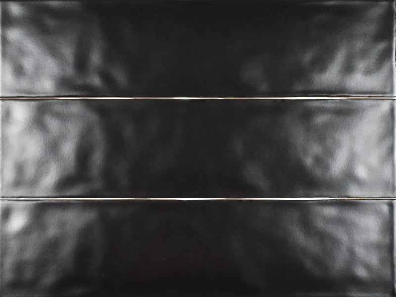 Artesano Black 3x12 Bullnose Ceramic Wall Tile