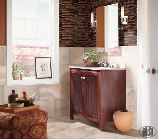 Artista Interlocking Pattern Misc. Glass Blend Mosaic Tile