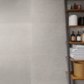 Ash Large Format White 24x48 Matte Porcelain Tile