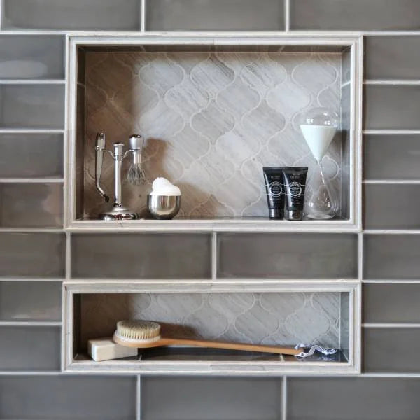 Ashen Grey 24x12 Honed Marble Tile