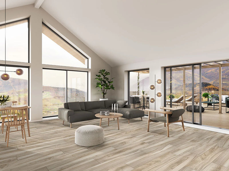 Aspenwood Ash 9x48 Matte Porcelain Wood Look Tile