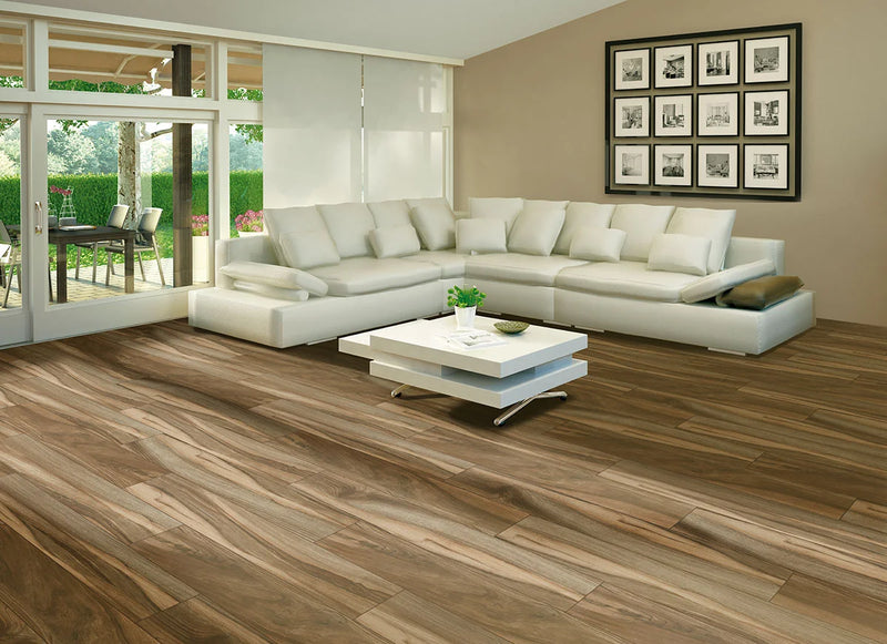 Aspenwood Café 9x48 Matte Porcelain Wood Look Tile