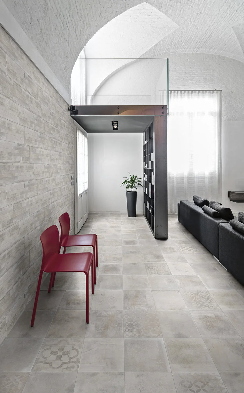 Atelier Dk. Grey Deco 12x12 Glazed Matte Porcelain Tile