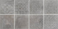 Atelier Dk. Grey Deco 12x12 Glazed Matte Porcelain Tile