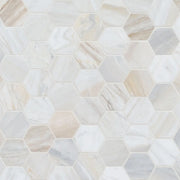 Athena Gold 2" Hexagon Honed Pattern Marble Mosaic Tile