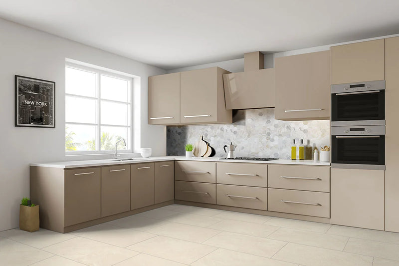 Athena Gold 2" Hexagon Honed Pattern Marble Mosaic Tile