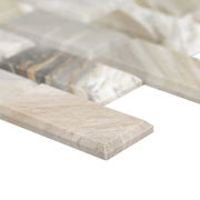 Athena Gold 2x4 Honed and Beveled Marble Subway Tile