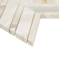 Athena Gold Chevron Pattern Honed Marble Mosaic Tile