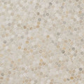 Athena Gold Pennyround Pattern Honed Marble Mosaic Tile