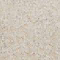 Athena Gold Pennyround Pattern Honed Marble Mosaic Tile