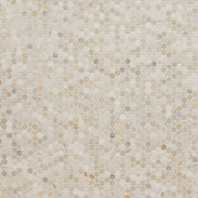 Athena Gold Pennyround Pattern Honed Marble Mosaic Tile
