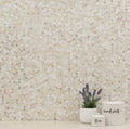 Athena Gold Pennyround Pattern Honed Marble Mosaic Tile