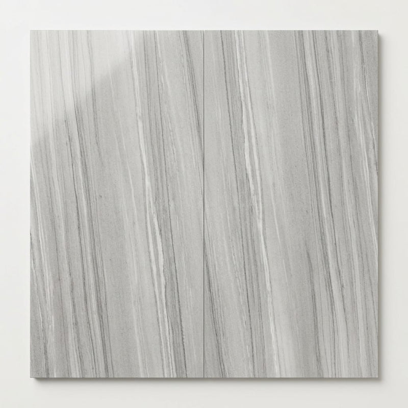 Athens Grey Polished 12x24 Limestone Tile close-up