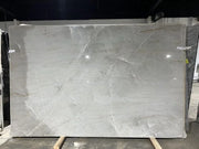 Athens White/White Taj 124x79 Polished Quartzite Slab
