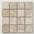 Atlantic Gray Marble 1x1 Polished/Honed Mosaic close-up
