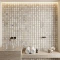 Atlantic Gray Marble 1x1 Polished/Honed Mosaic — Spa spa interior