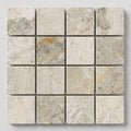Atlantic Gray Marble 1x1 Tumbled Mosaic close-up