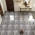 Atlantic Gray Marble 12x12 Polished/Honed Tile — Foyer floor