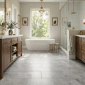 Atlantic Gray Marble 12x24 Polished/Honed Tile — Primary Bath floor