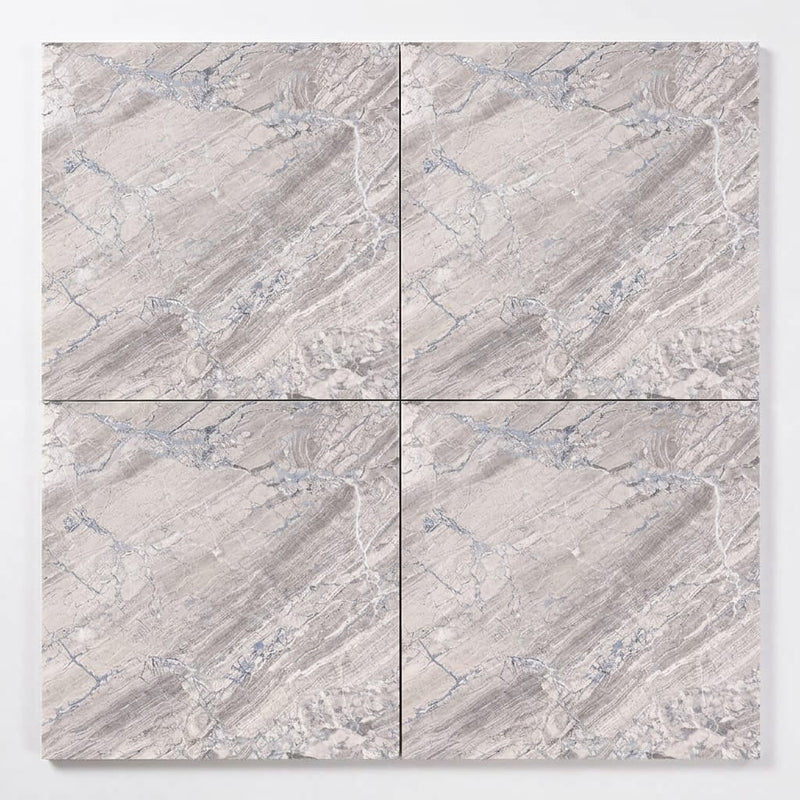 Atlantic Gray Marble 18x18 Polished/Honed Tile close-up
