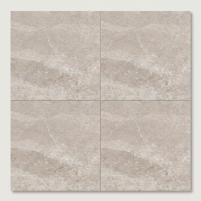 Atlantic Gray Marble 24x24 Polished/Honed Tile close-up