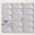 Atlantic Gray Marble 3x6 Polished/Honed Tile close-up