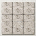 Atlantic Gray Marble 3x6 Tumbled Tile close-up