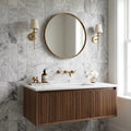 Atlantic Gray Marble 6x12 Polished/Honed Tile — Bathroom wall