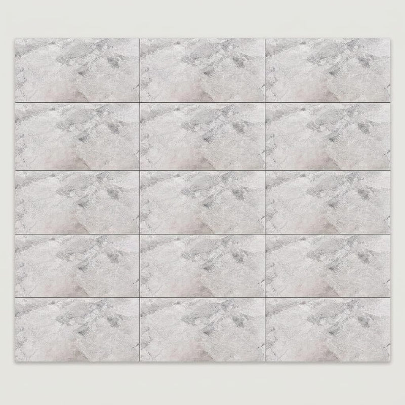 Atlantic Gray Marble 6x12 Polished/Honed Tile close-up
