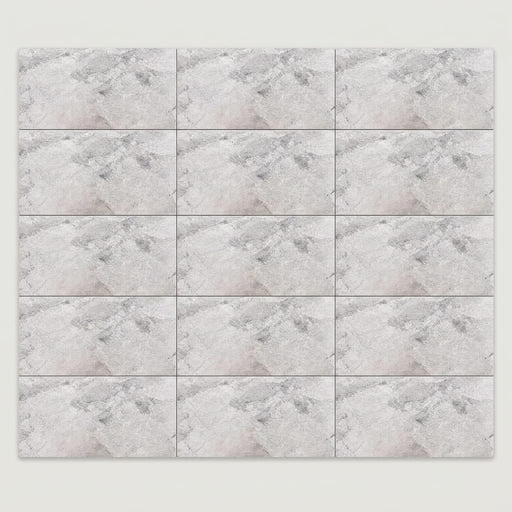 Atlantic Gray Marble 6x12 Polished/Honed Tile close-up