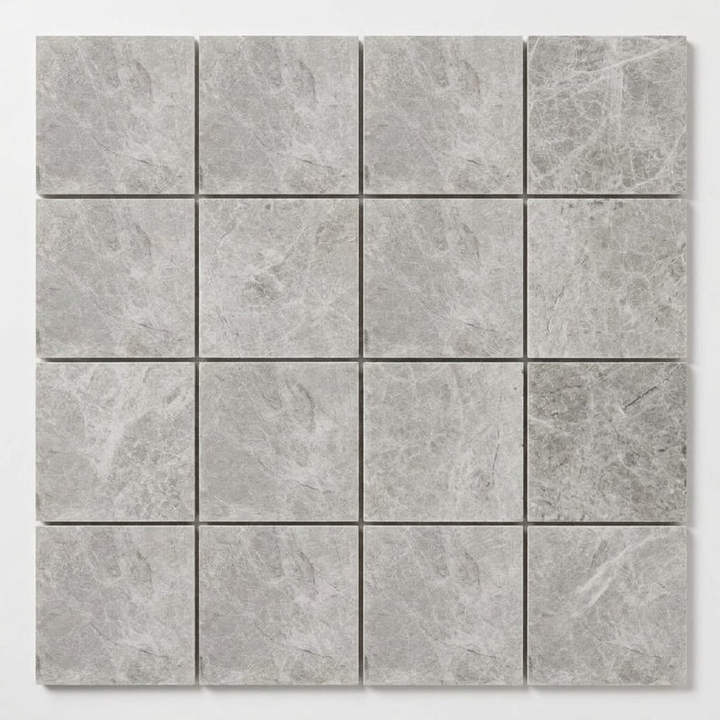 Atlantic Gray Marble 6x6 Polished/Honed Tile close-up