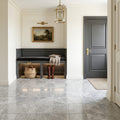 Atlantic Gray Marble 6x6 Polished/Honed Tile — Mudroom floor