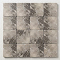 Atlantic Gray Marble 6x6 Tumbled Tile close-up