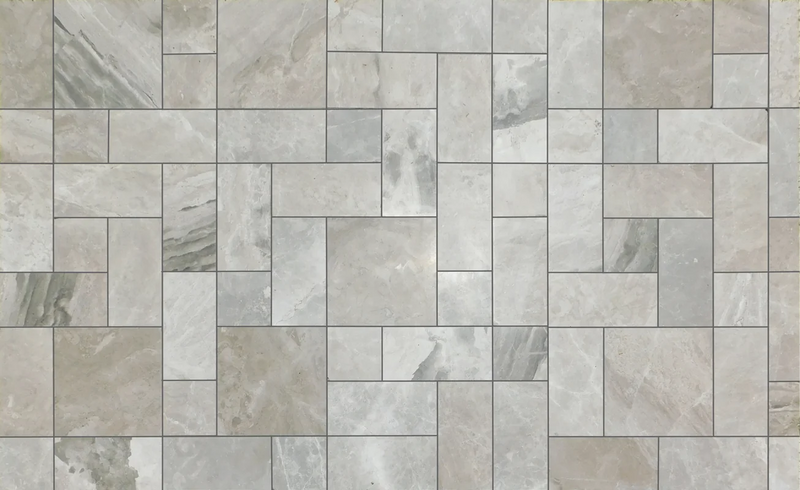 Atlantic Grey 6x6 Sandblasted Marble Paver