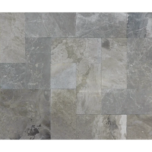 Atlantic Grey 6x6 Sandblasted Marble Paver