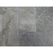 Atlantic Grey 6x6 Tumbled Marble Tile