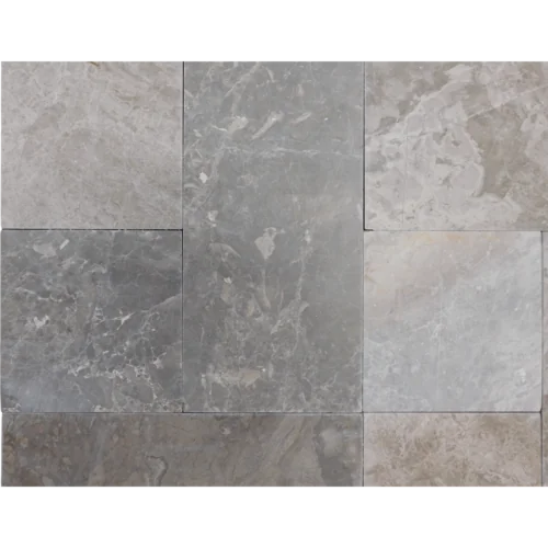 Atlantic Grey 6x6 Tumbled Marble Tile