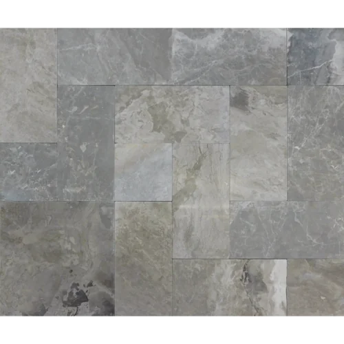 Atlantic Grey 6x6 Tumbled Marble Tile