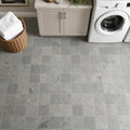 Atlantic Grey 6x6 Tumbled Marble Tile — Laundry Room floor