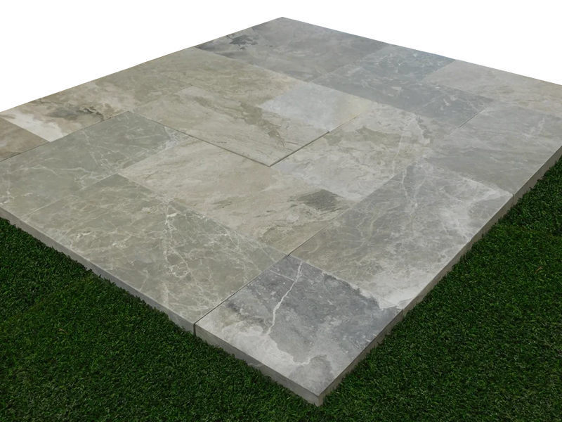 Atlantic Grey 6x12 Sandblasted Marble Paver