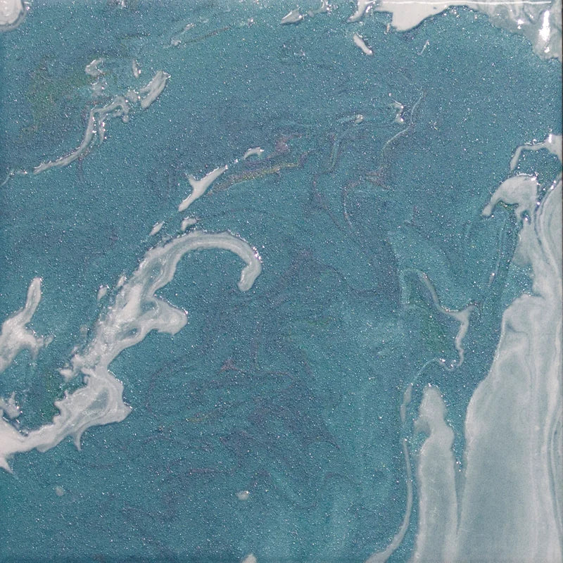 Maritima Turquoise 6x6 Porcelain Waterline Tile