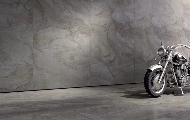 Atlantis Anthracite 48x96 Polished Porcelain Slab