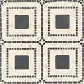 Atrium Myra Beige & Basalt 15.75x15.75 Honed Marble Mosaic