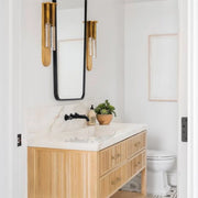 Atrium Myra Beige & Basalt 15.75x15.75 Honed Marble Mosaic